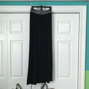 Black maxi skirt
